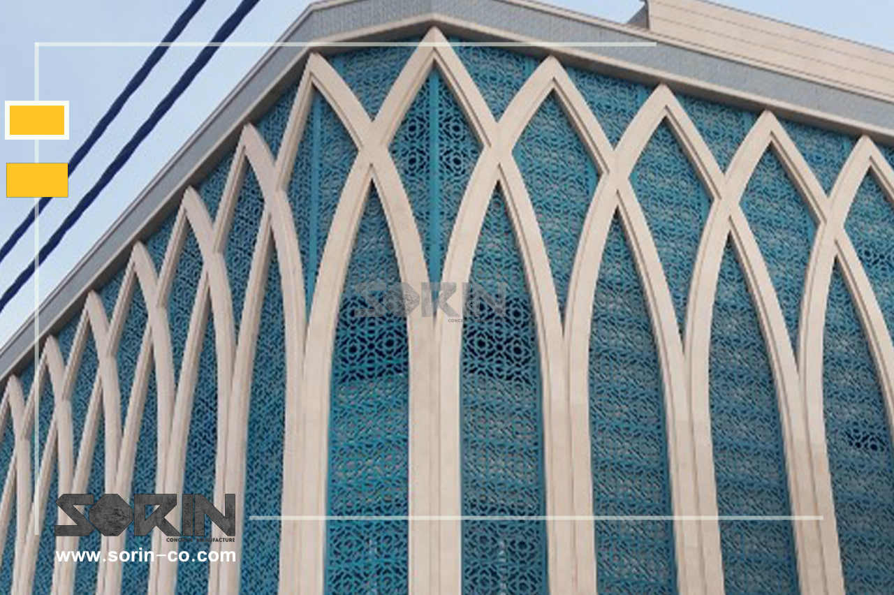 نصب نمای جی آر سی